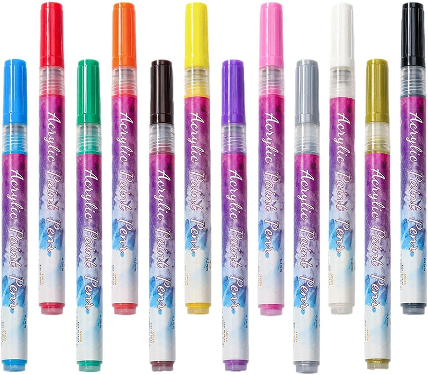 Vibrant 12-Color Nail Art Pens™