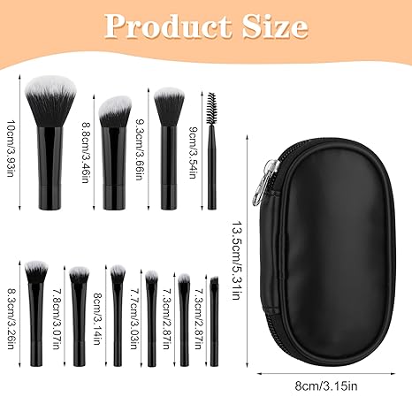 Mini Travel Makeup Brush Set™