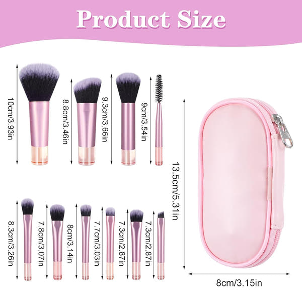 Mini Travel Makeup Brush Set™