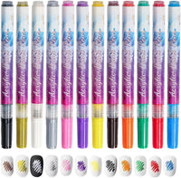 Vibrant 12-Color Nail Art Pens™