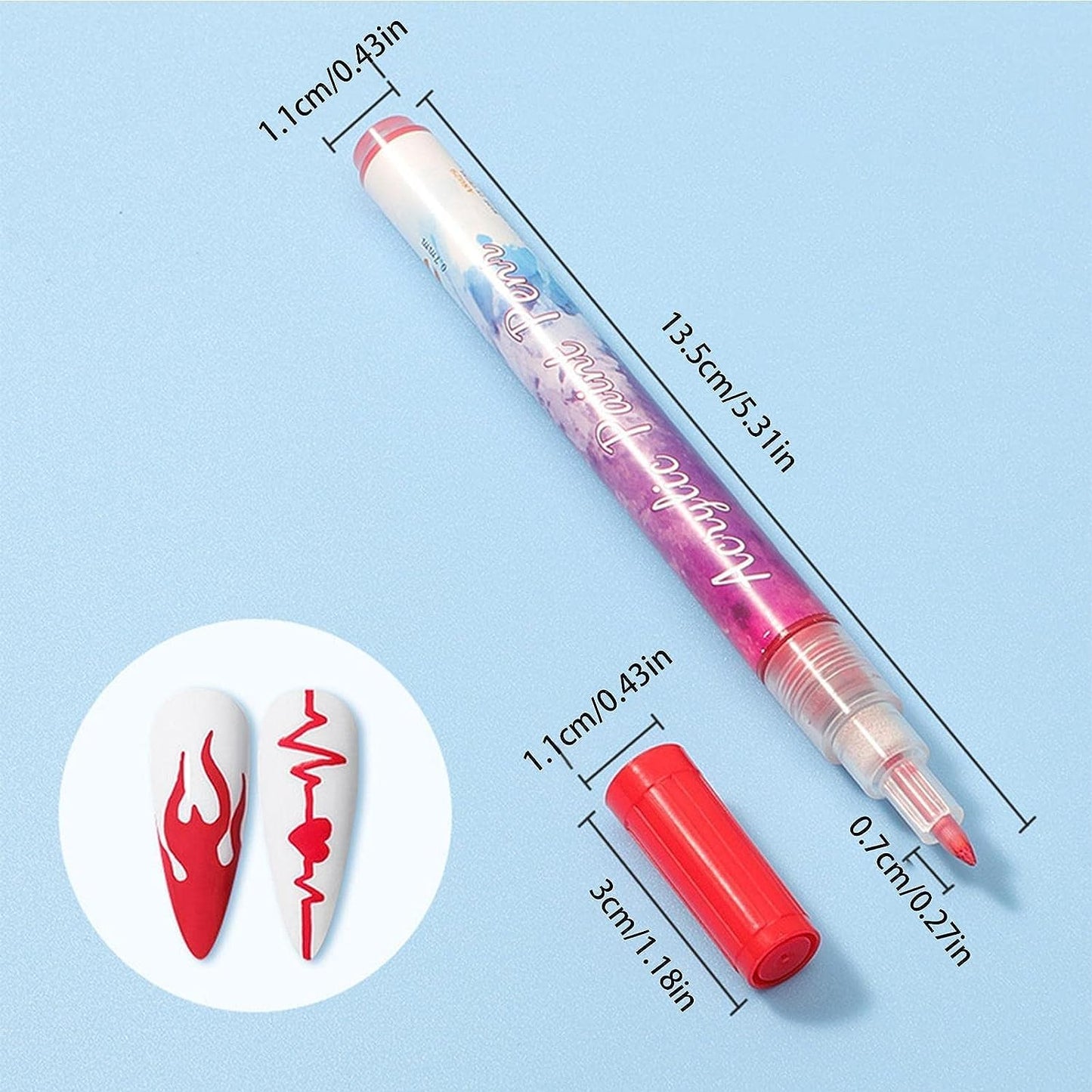 Vibrant 12-Color Nail Art Pens™